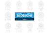Virgo Dream Catcher Laser Cut Clipart Set