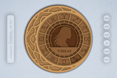 Virgo Zodiac Laser Cut SVG Bundle 1 - CraftNest - Digital Crafting and Art