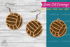 Volleyball Laser Cut Earrings Design Bundle