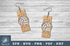 Volleyball Laser Cut Earrings SVG Bundle