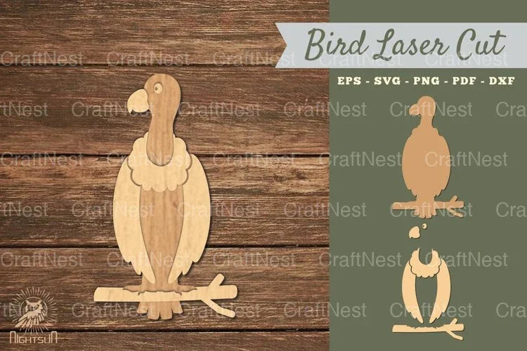 Vulture Bird Laser Cut Decoration Clipart Bundle - CraftNest - Digital Crafting and Art