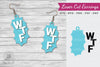 WTF Laser Cut Earrings SVG Bundle