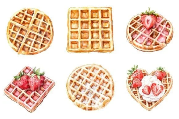 Waffle Clipart Bundle Collection - CraftNest - Digital Crafting and Art