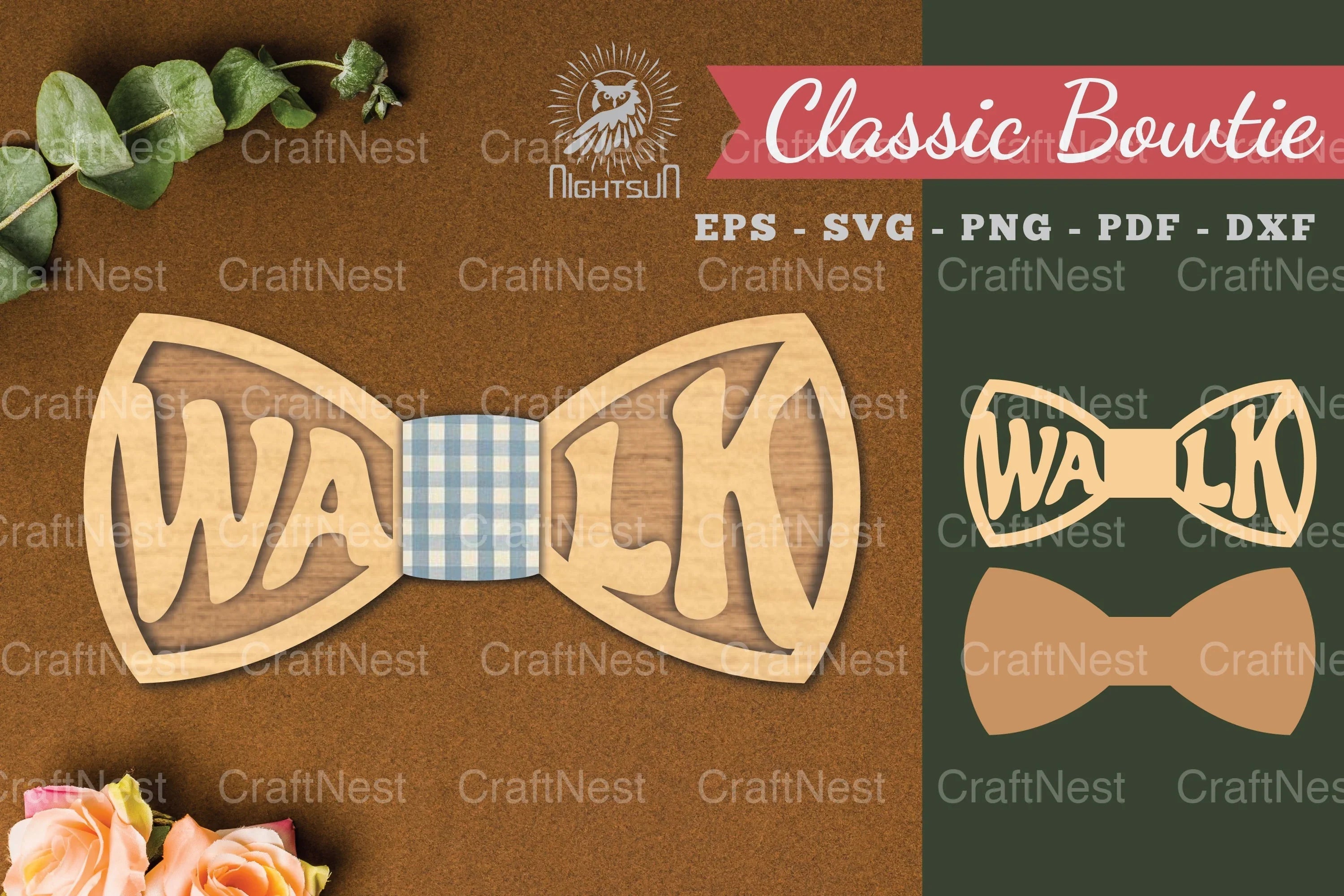 Laser Cut Bowtie SVG Bundle - CraftNest - Digital Crafting and Art
