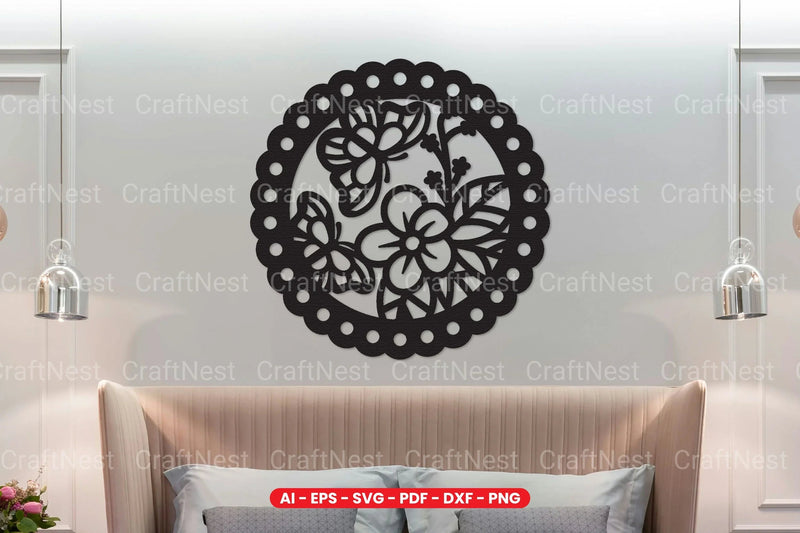 Wall Art Decoration Laser Cut SVG Bundle - CraftNest - Digital Crafting and Art