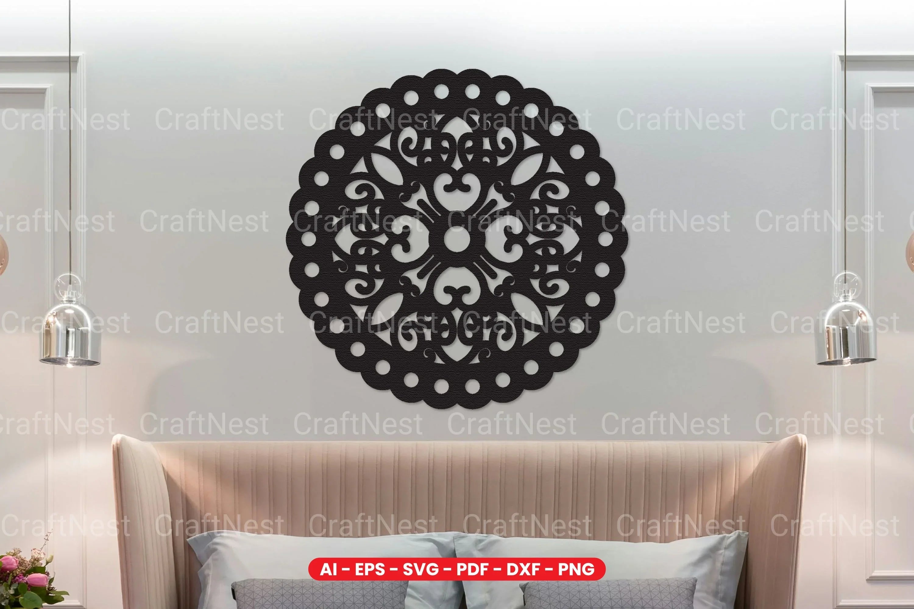 Wall Art Decoration Laser Cut SVG Bundle - Clipart Bundle - CraftNest - Digital Crafting and Art
