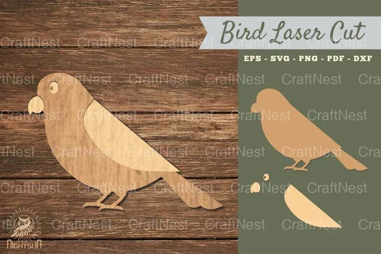 Warbler Bird Laser Cut Decoration Clipart Bundle - CraftNest - Digital Crafting and Art