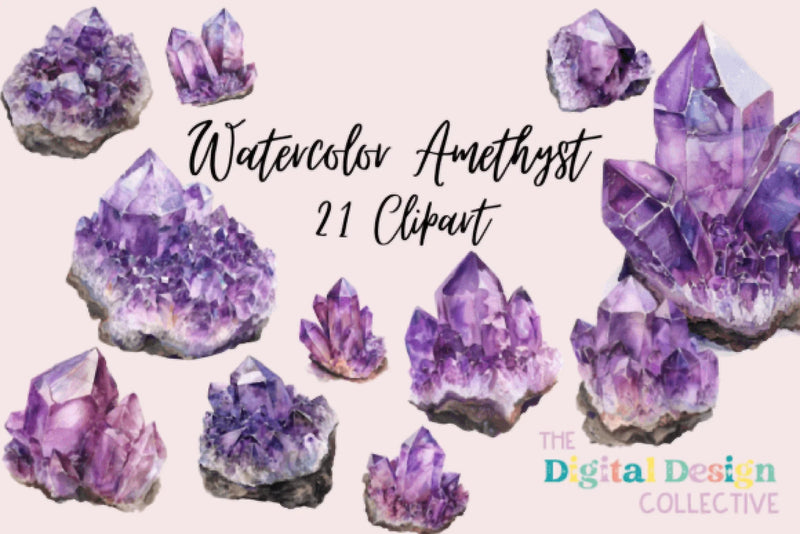 Amethyst Purple Clipart Bundle - CraftNest - Digital Crafting and Art