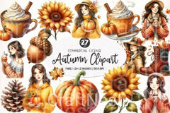 Autumn Clipart Bundle 99 - CraftNest - Digital Crafting and Art