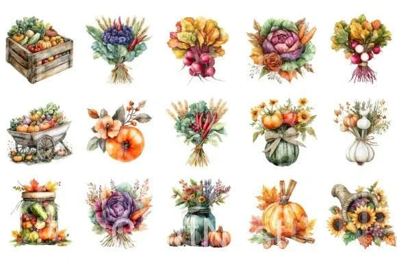 Autumn Clipart Bundle 13 - CraftNest - Digital Crafting and Art