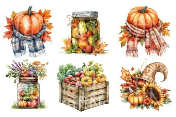 Autumn Clipart Bundle 13 - CraftNest - Digital Crafting and Art