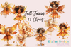 Enchanting Autumn Fairies Clipart Bundle
