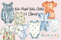 Vintage Baby Clothing Clipart Bundle - CraftNest - Digital Crafting and Art