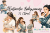 Babywearing Mom and Baby Clipart Bundle