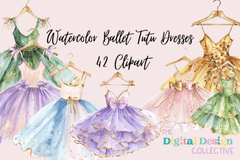Ballet Tutu Dresses Clipart Bundle - CraftNest - Digital Crafting and Art