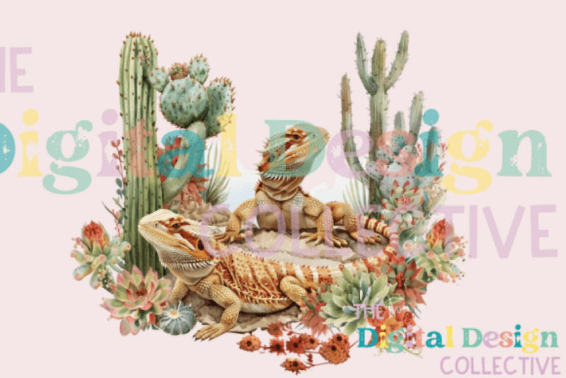 Bearded Dragon Clipart Bundle - CraftNest - Digital Crafting and Art