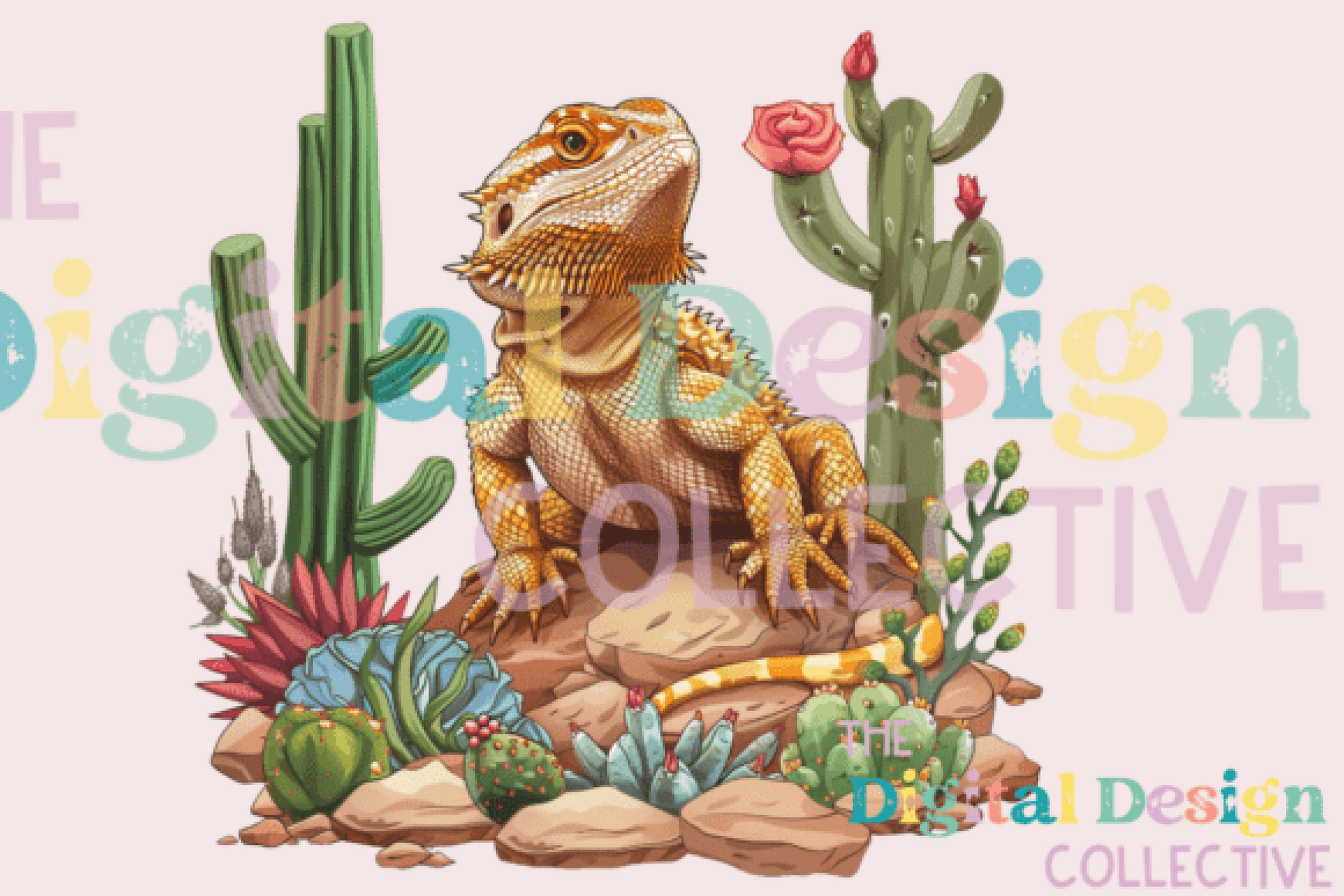 Vibrant Bearded Dragon Clipart Bundle - CraftNest - Digital Crafting and Art