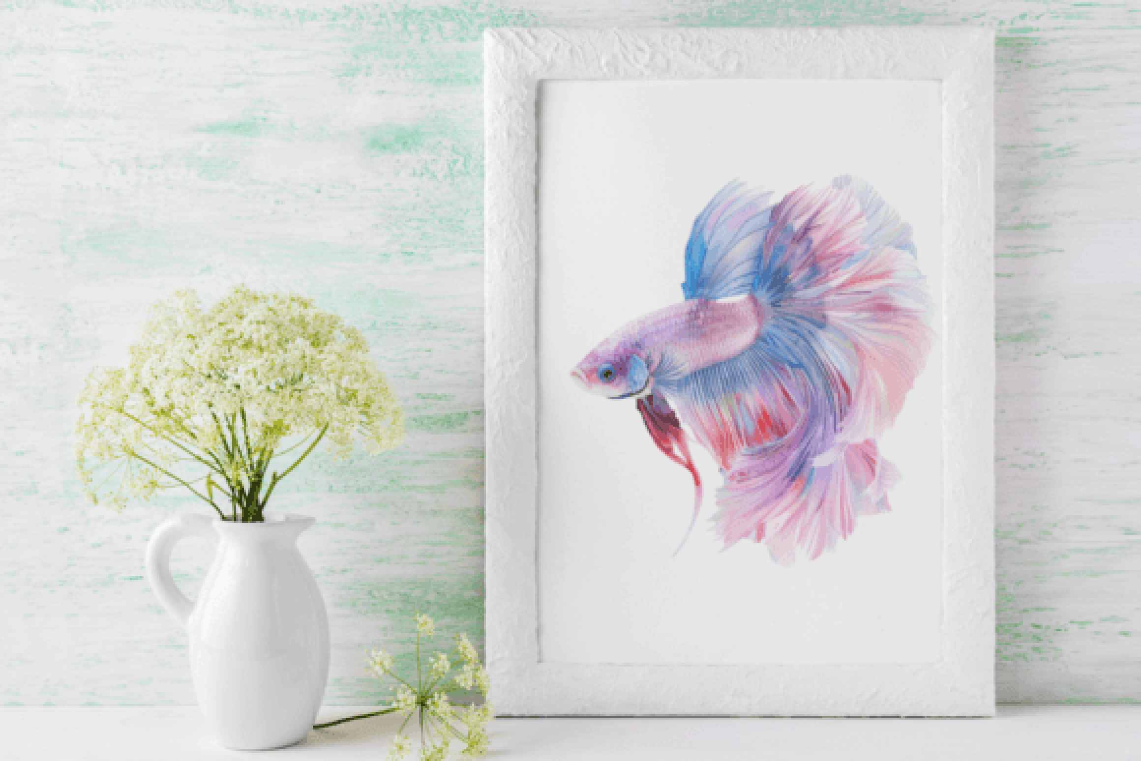 Vibrant Betta Fish Clipart Bundle