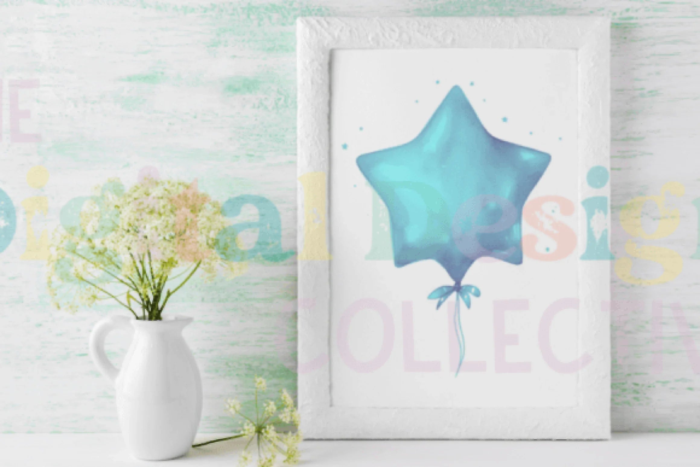Blue Birthday Balloons Clipart Bundle - CraftNest - Digital Crafting and Art