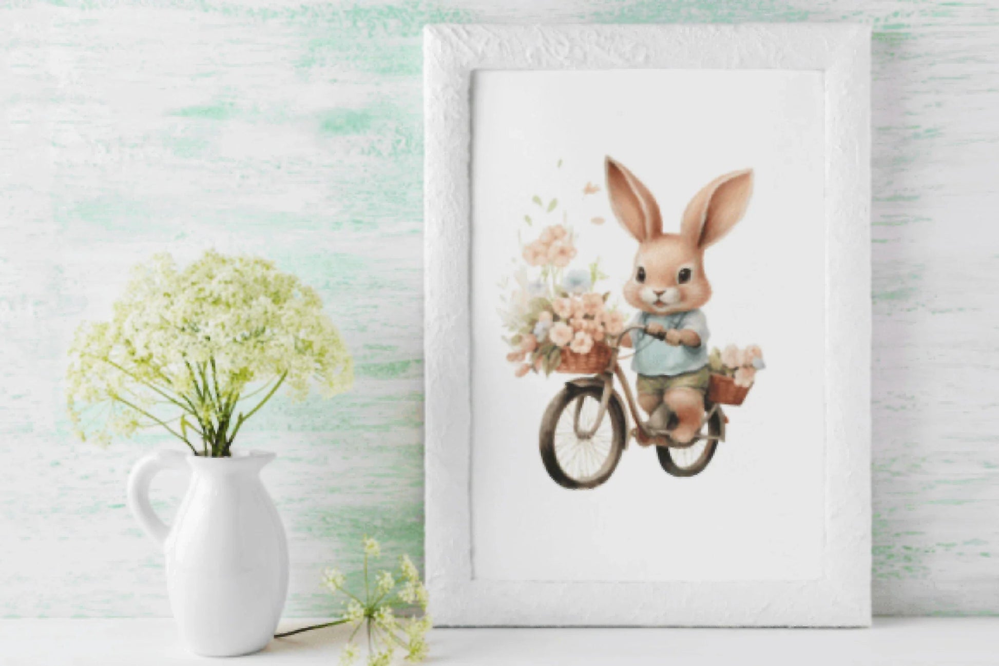 Bunnies on a Bike Clipart Bundle - CraftNest - Digital Crafting and Art