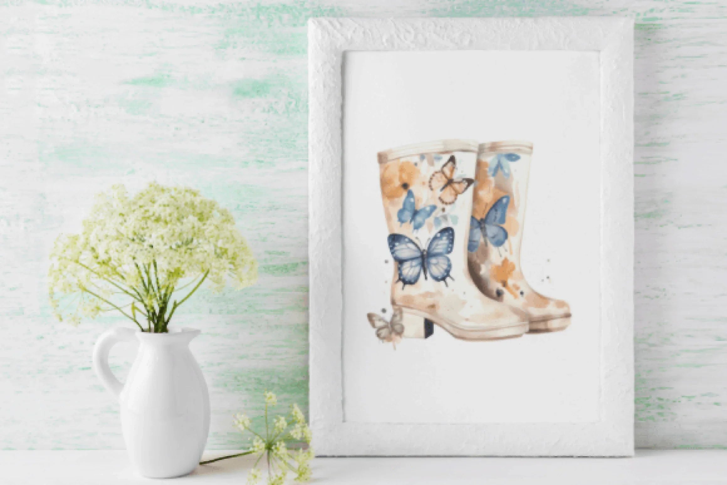 Butterfly Garden Boots Clipart Bundle 2023 - CraftNest - Digital Crafting and Art