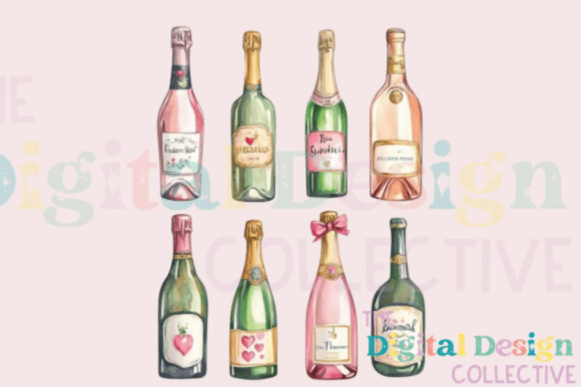 Champagne Bubbly Clipart Bundle 2025 - CraftNest - Digital Crafting and Art