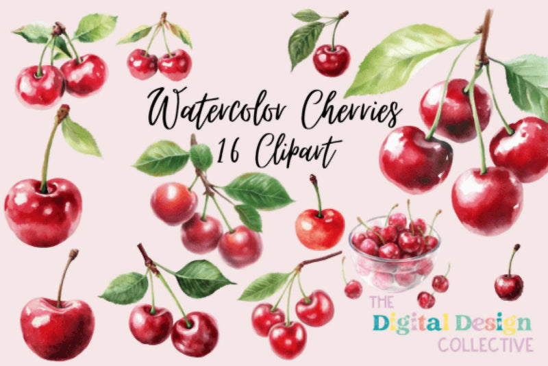 Cherry Clipart Bundle - CraftNest - Digital Crafting and Art