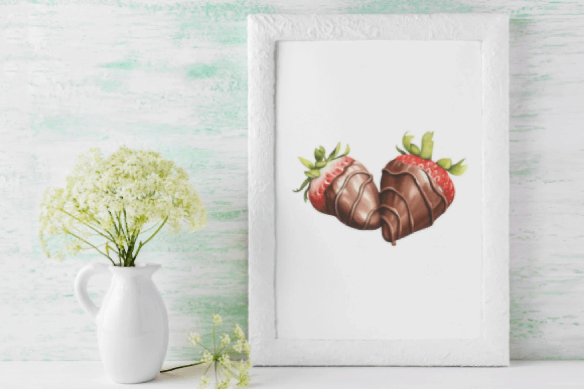 Delicious Chocolate Strawberries Clipart Bundle - CraftNest - Digital Crafting and Art