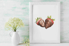 Delicious Chocolate Strawberries Clipart Bundle - CraftNest - Digital Crafting and Art