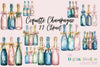 Coquette Champagne Clipart Bundle