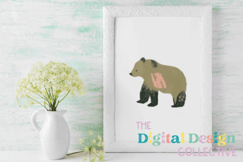 Adorable Boho Bear Clipart Bundle - CraftNest - Digital Crafting and Art