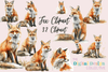 Adorable Fox Clipart Bundle
