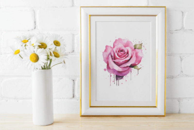 Drippy Roses Valentine's Day Art Clipart Bundle - CraftNest - Digital Crafting and Art