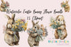 Easter Bunny Flower Clipart Bundle