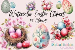Colorful Easter Eggs Clipart Bundle - CraftNest - Digital Crafting and Art