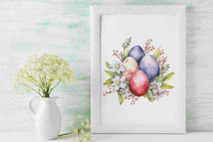Colorful Easter Eggs Clipart Bundle - CraftNest - Digital Crafting and Art