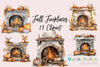 Cozy Autumn Fireplace Clipart Bundle