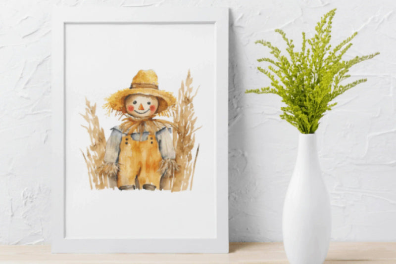 Charming Fall Scarecrow Clipart Bundle - CraftNest - Digital Crafting and Art