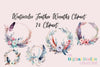 Feather Wreaths Clipart Bundle