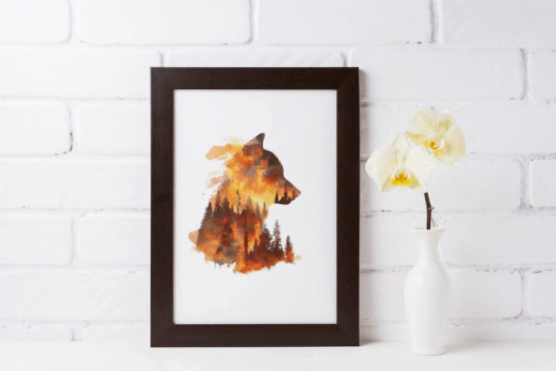 Vibrant Fire Wolves Clipart Bundle - CraftNest - Digital Crafting and Art