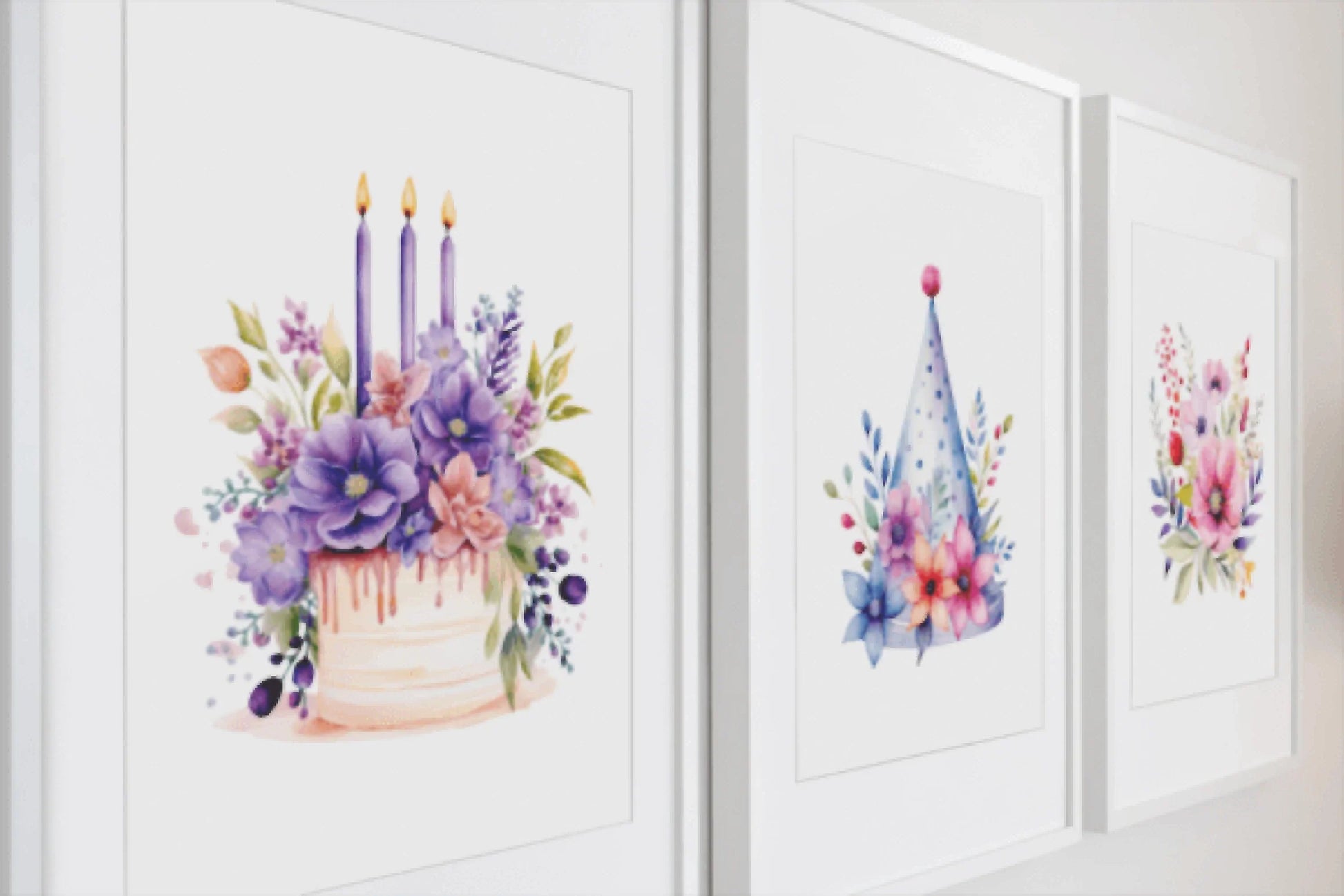 Floral Boho Birthday Clipart Bundle - CraftNest - Digital Crafting and Art
