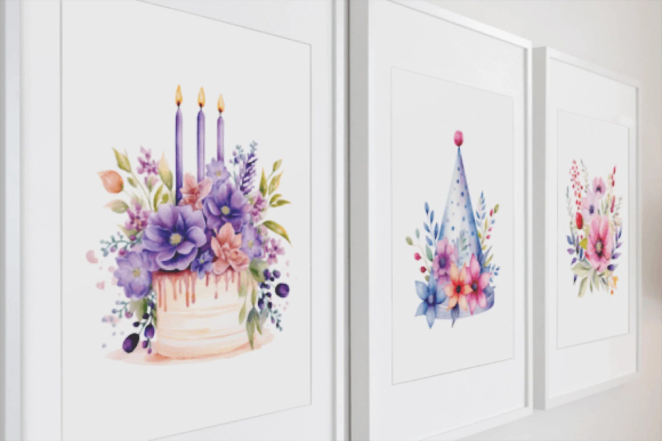 Floral Boho Birthday Clipart Bundle - CraftNest - Digital Crafting and Art