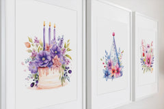 Floral Boho Birthday Clipart Bundle - CraftNest - Digital Crafting and Art