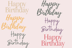 Floral Boho Birthday Clipart Bundle - CraftNest - Digital Crafting and Art