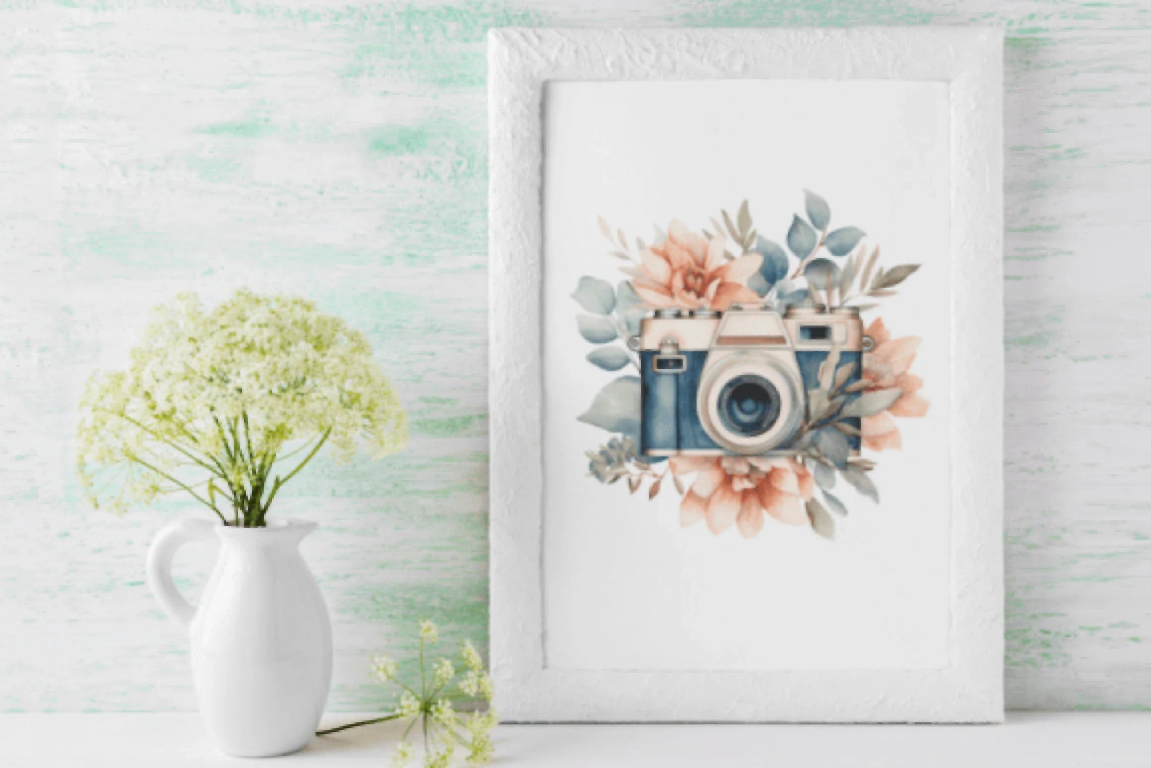 Floral Cameras Clipart Bundle - CraftNest - Digital Crafting and Art