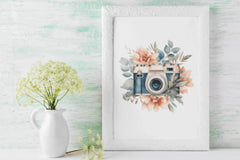 Floral Cameras Clipart Bundle - CraftNest - Digital Crafting and Art