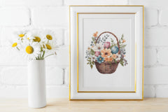 Floral Easter Baskets Clipart Bundle - CraftNest - Digital Crafting and Art