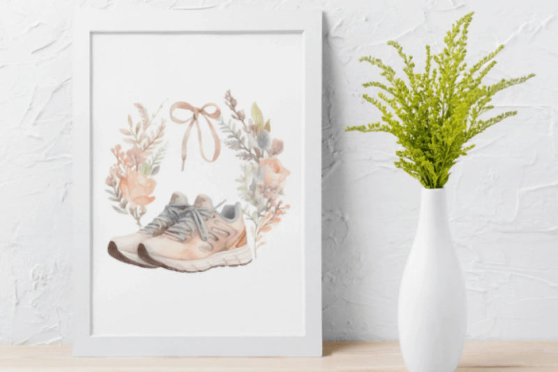 Floral Fitness Clipart Bundle - CraftNest - Digital Crafting and Art
