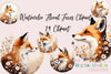 Floral Foxes Clipart Bundle