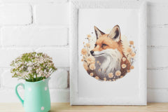 Floral Foxes Clipart Bundle - CraftNest - Digital Crafting and Art